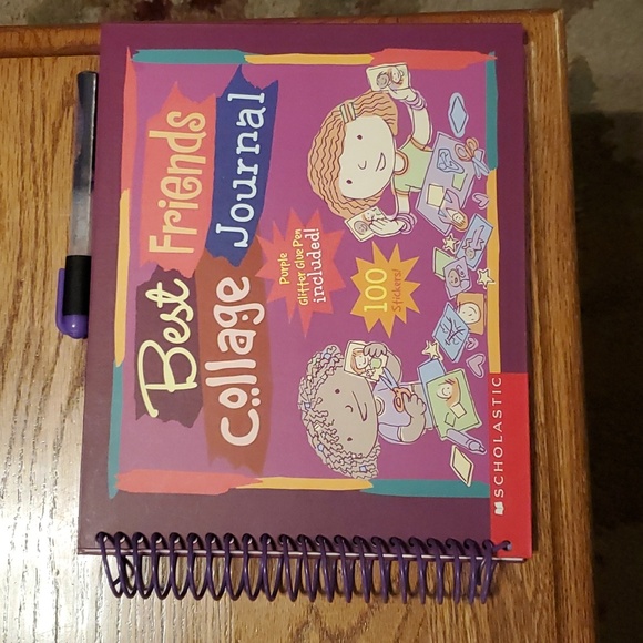 NEW Scholastic Best Friends Collage Journal Book with Stickers - Picture 1 of 11